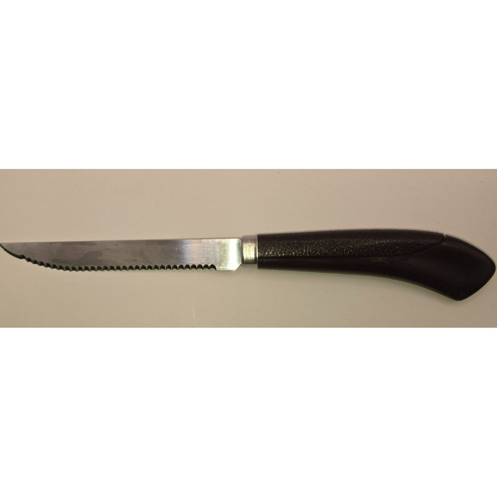 Vintage Vintage Ginsu Steak / Paring Knife Stainless Steel USA Dark Brown Compos